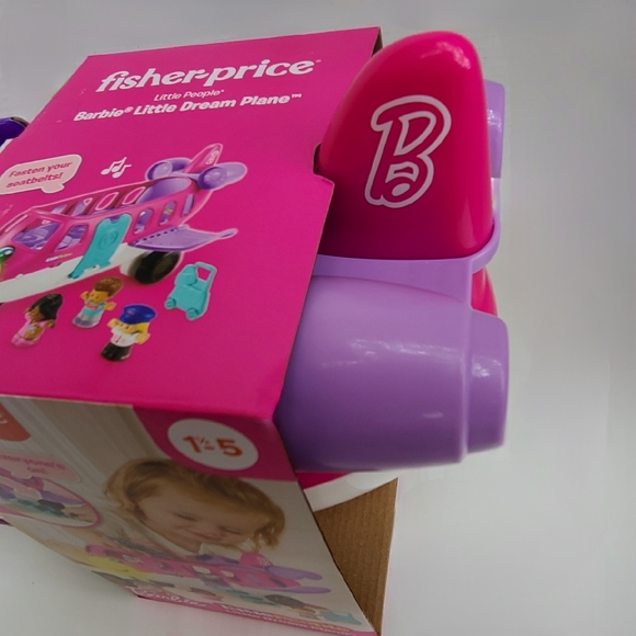 Barbie Little Dream Plane Fisher-Price Little People Interactive Learning Toy - Picture 5 of 10